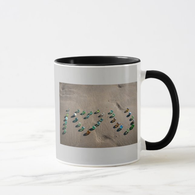 Tasse Marbre en verre de mer en abondance (Droite)