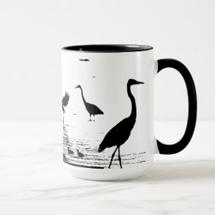 Tasse Marécages d'animaux de faune d'oiseau de héron