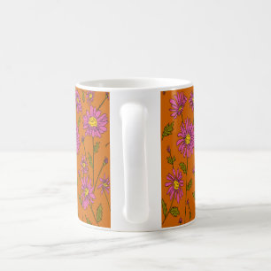 Tasse Marguerite orange et rose