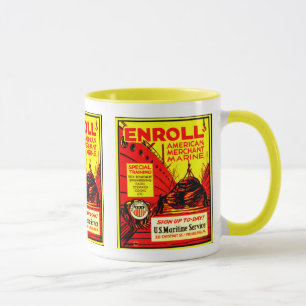 Tasse Marine marchande américaine - inscrivez-vous