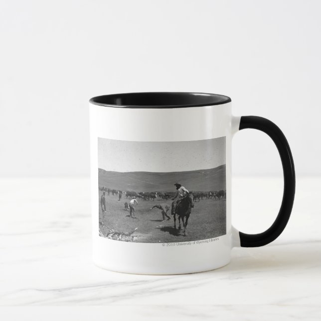Tasse Marquage à chaud de cowboys (Droite)