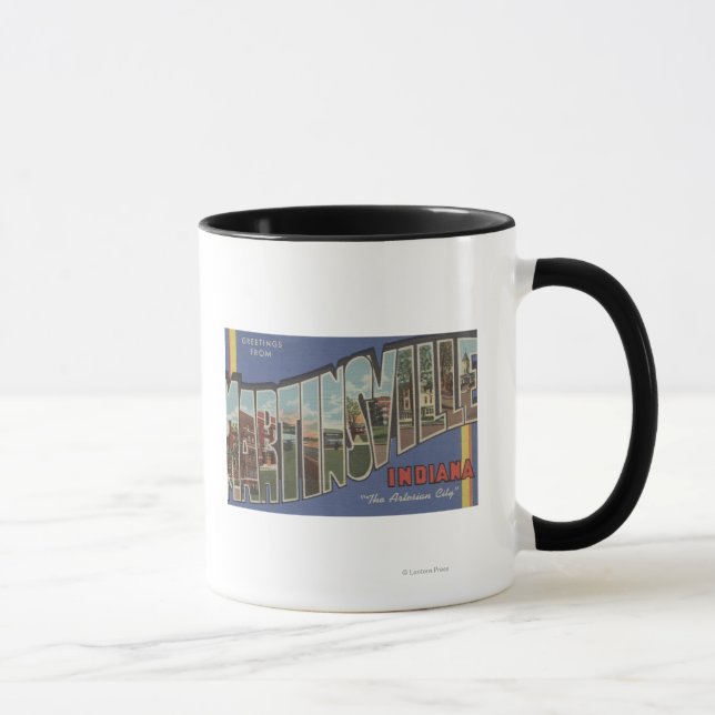 Tasse Martinsville, Indiana - Scènes de grandes lettres (Droite)