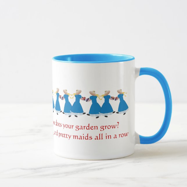 Tasse Mary, Mary, tout à fait contraire -Nursery Rhyme M (Droite)