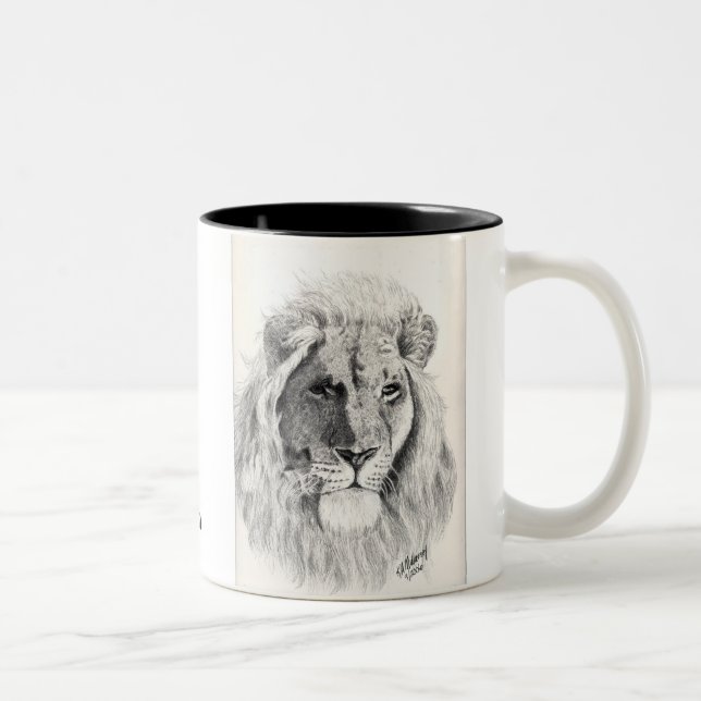 Tasse masculine de lion (Droit)