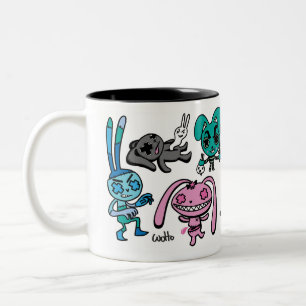 Tasse mauvaise de lapins