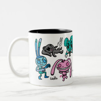 Tasse mauvaise de lapins