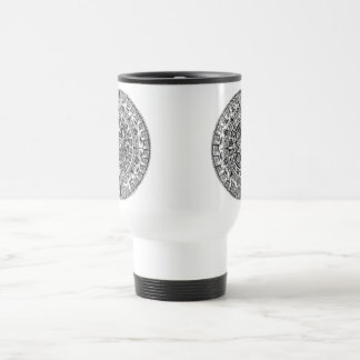 Tasse maya de voyage de calendrier