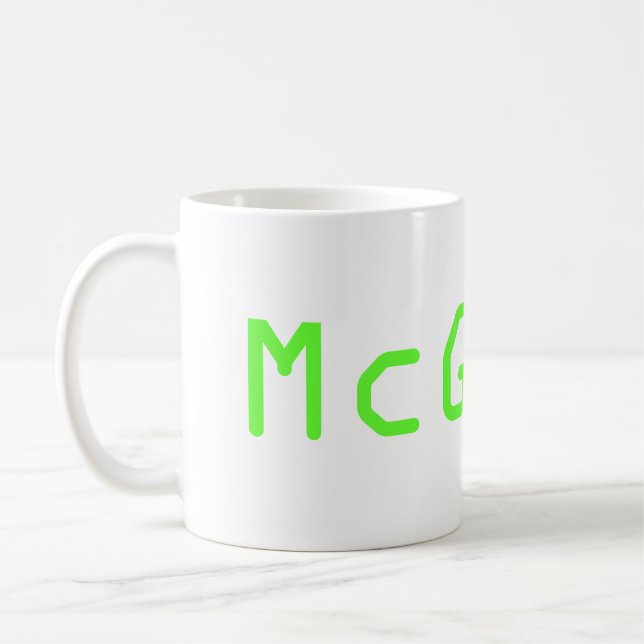 Tasse McGeek d'émission de TV de NCIS (Gauche)