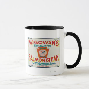 Tasse McGowan, Washington - Étiquette Coque Saumon de Ke
