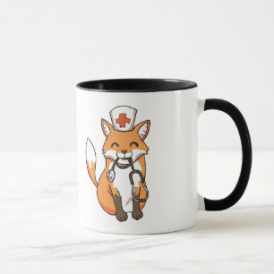 Tasse Médicale de docteur Fox Drawing Cute Ringer