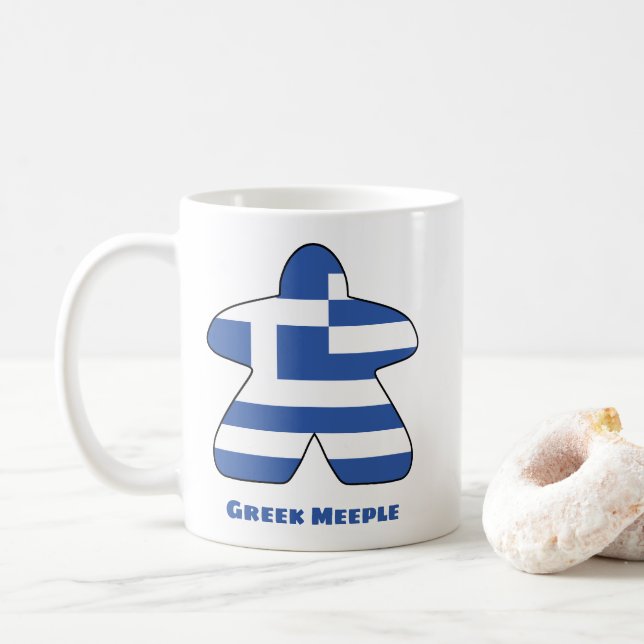 Tasse Meeple Grec (Avec donut)