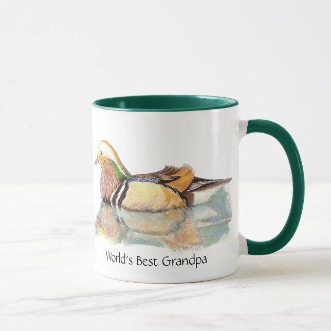 Tasse Meilleur canard à bois grand-père du monde, Nature (Droite)