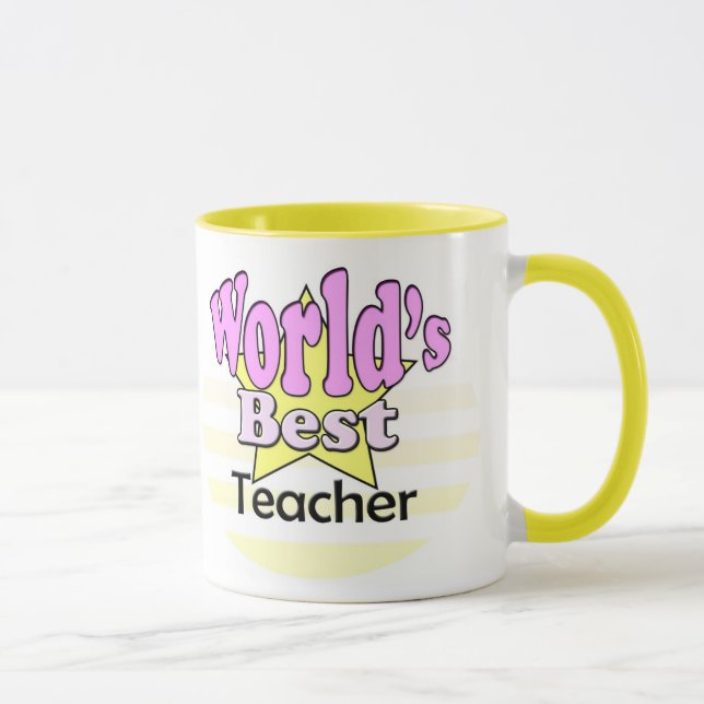 Tasse Meilleur Enseignant du monde (Femme) (Droite)