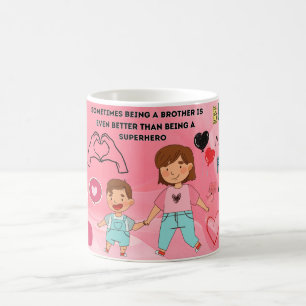 Tasse Meilleur Frère avec Message d'Amour Sincère
