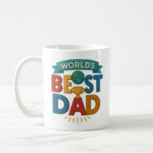 Tasse Meilleur Papa du Monde Cadeau Rétro pour l