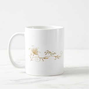 Tasse Meilleure Amie Champagne Or Lily Nom