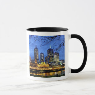 Tasse Melbourne, Australie. Une vue nocturne sur