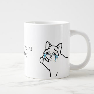 Tasse Mémé du Chat qui Pleure Drôle | Je ne pleure