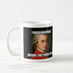 Tasse : "Meme" - Mozart Hashtags
