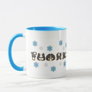 Tasse Merci Merci Penguin Winter Snowflake Snow