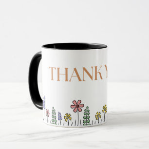 Tasse "Merci" Prairie de Fleurs Sauvages – Fleurs