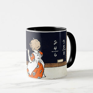 Tasse Merci, professeur. Art vintage