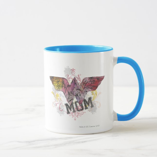 Tasse Merde Maman Médias Mixtes (Droite)