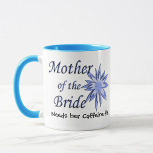 Tasse Mère du bleu de jeune mariée
