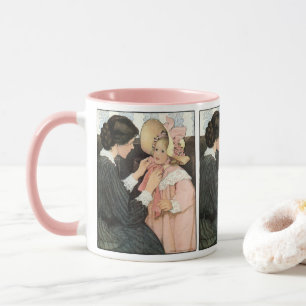 Tasse Mère et enfant vintage par Jessie Willcox Smith