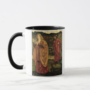 Tasse MERLIN et Nimue de "d'Arthur de Morte", 1861