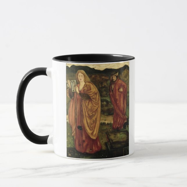 Tasse MERLIN et Nimue de "d'Arthur de Morte", 1861 (Gauche)