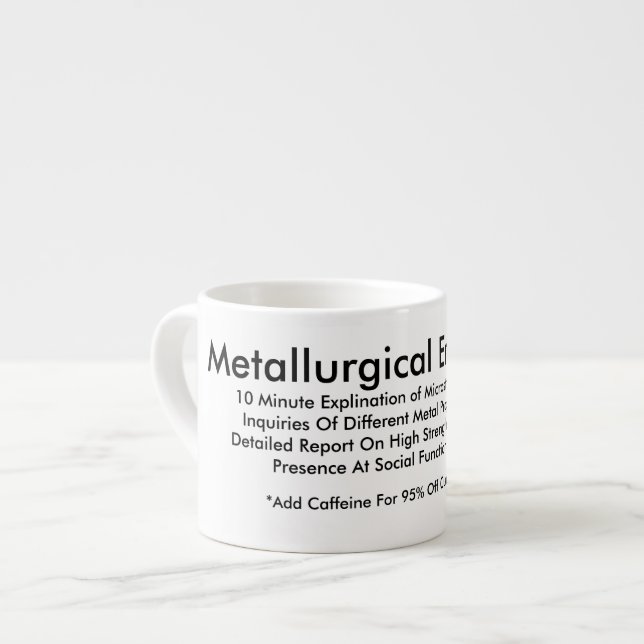 Tasse métallurgique d'ingénierie (Devant gauche)