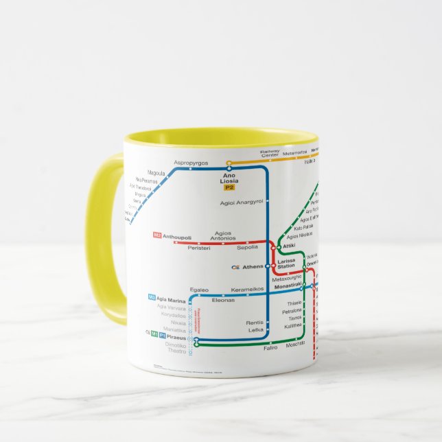 Tasse Métro d'Athen (Devant gauche)