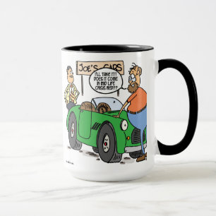 Tasse mi rouge de crise de la vie