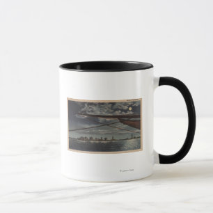 Tasse Miami, la Floride - vue éclairée par la lune de