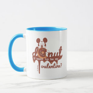 Tasse Mickey   Donut Veux-tu être mon Valentin?