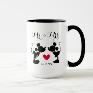 Tasse Mickey et Minnie Mariage   Silhouette