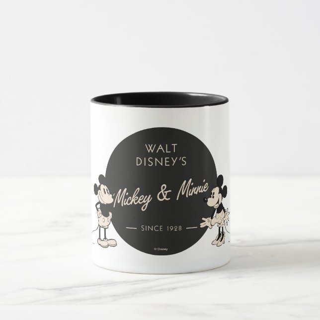 Tasse Mickey et Minnie vintages (Centre)