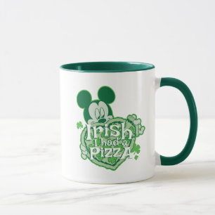 Tasse Mickey Irlandais j'ai mangé une Pizza
