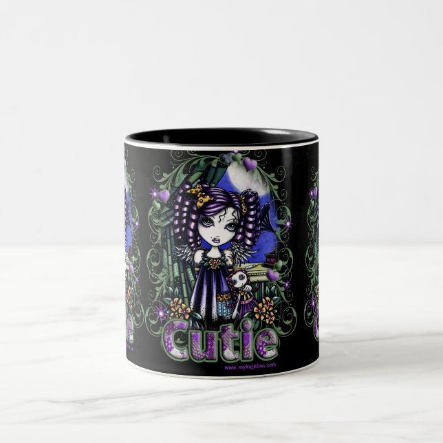 Tasse mignonne d'ange de patchwork de Jenny petite (Centre)