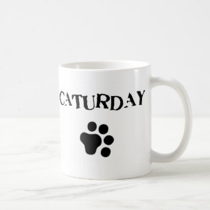 Tasse mignonne de chat de Caturday