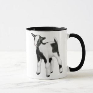 Tasse mignonne de chèvres de bébé
