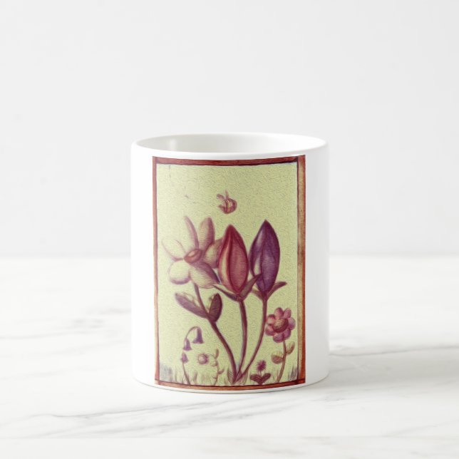 Tasse mignonne de fleur (Centre)