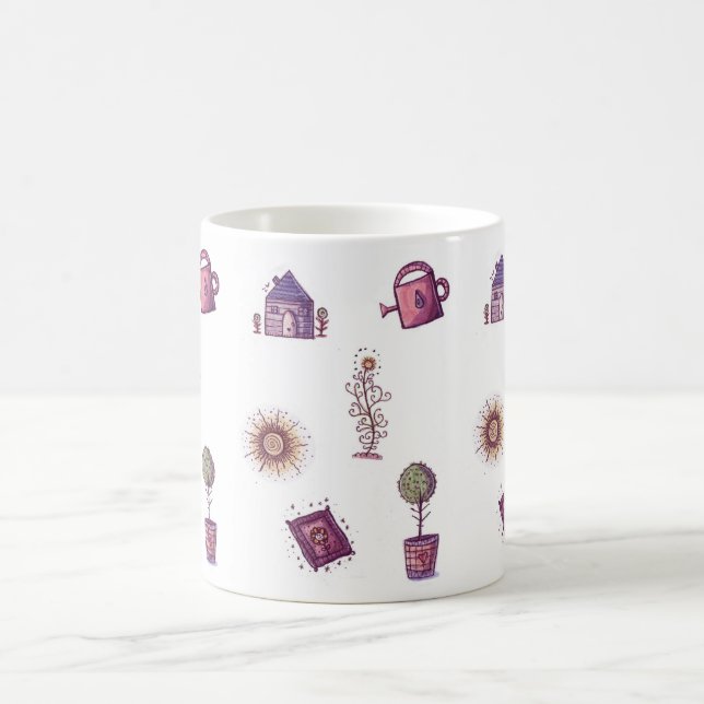 Tasse mignonne de jardin (Centre)
