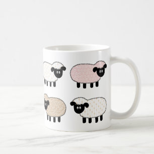 Tasse mignonne de moutons