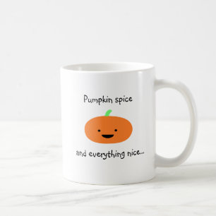 Tasse mignonne d'épice de citrouille