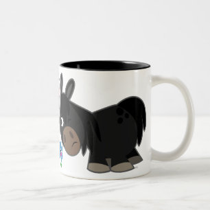 Tasse mignonne d'impasse de poneys de bande