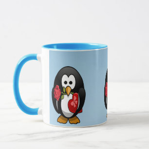 Tasse Mignonne Saint Valentin Pingouin Drôle Drôle Carto