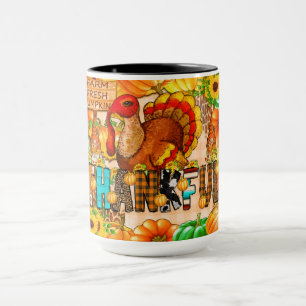 Tasse mince de remerciement sublimation - Action d