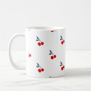 Tasse minimaliste à motif cerise sucrée
